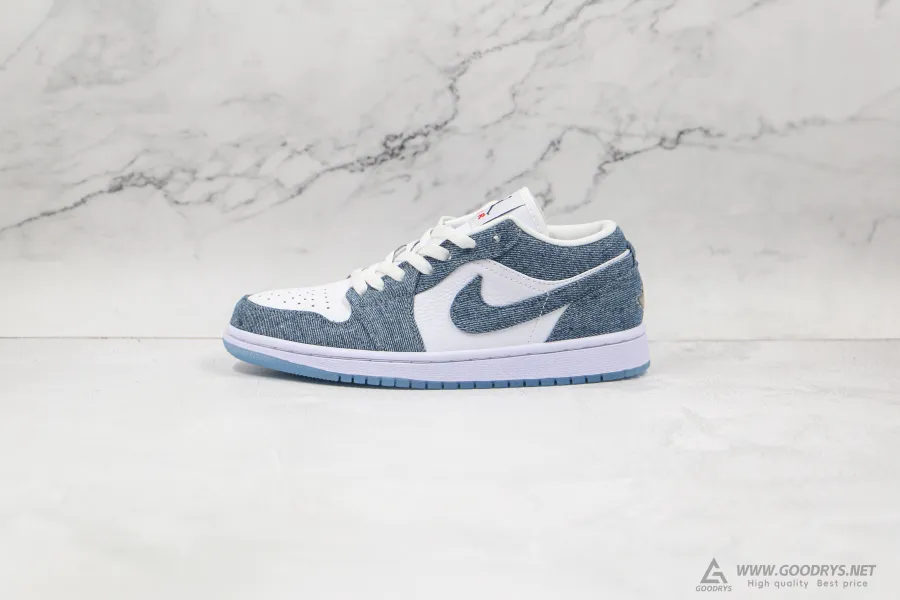 Nike Air Jordan 1 Retro Low Canvas White Denim  Wmns