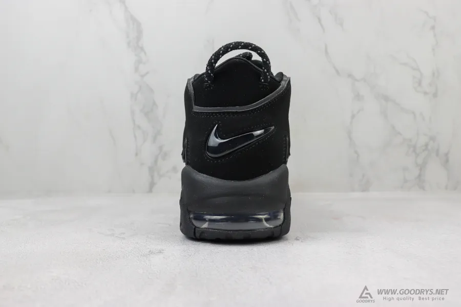 Air More Uptempo Triple Black Reflective