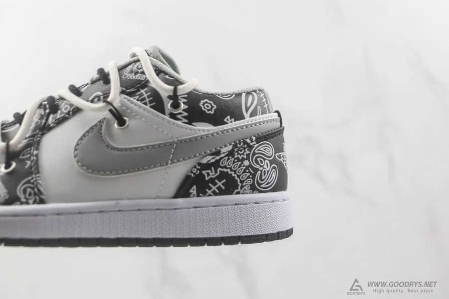 Jordan 1 Black White Particle Grey Low