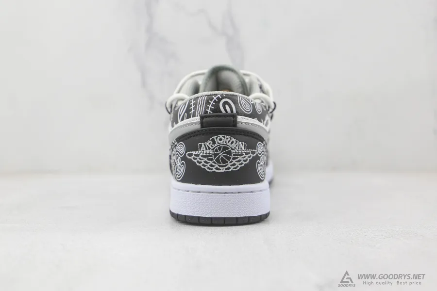 Jordan 1 Black White Particle Grey Low