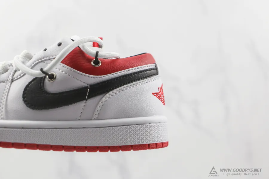 Air Jordan 1 Low White University Red 