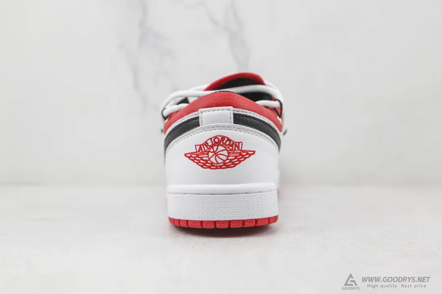 Air Jordan 1 Low White University Red 