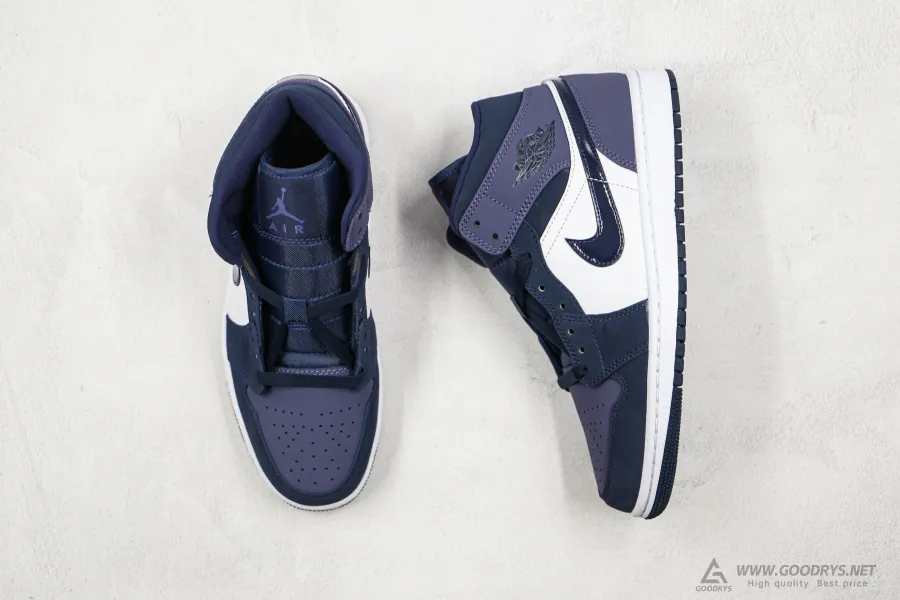 Airjordan 1 Mid Obsidian Sanded Purple 