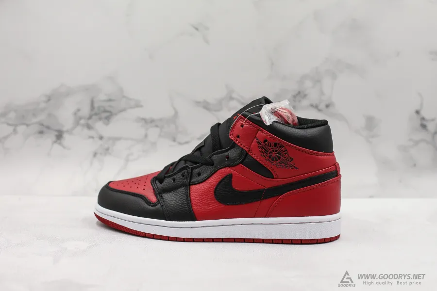 Air Jordan 1 Banned Grm Red Black Mid