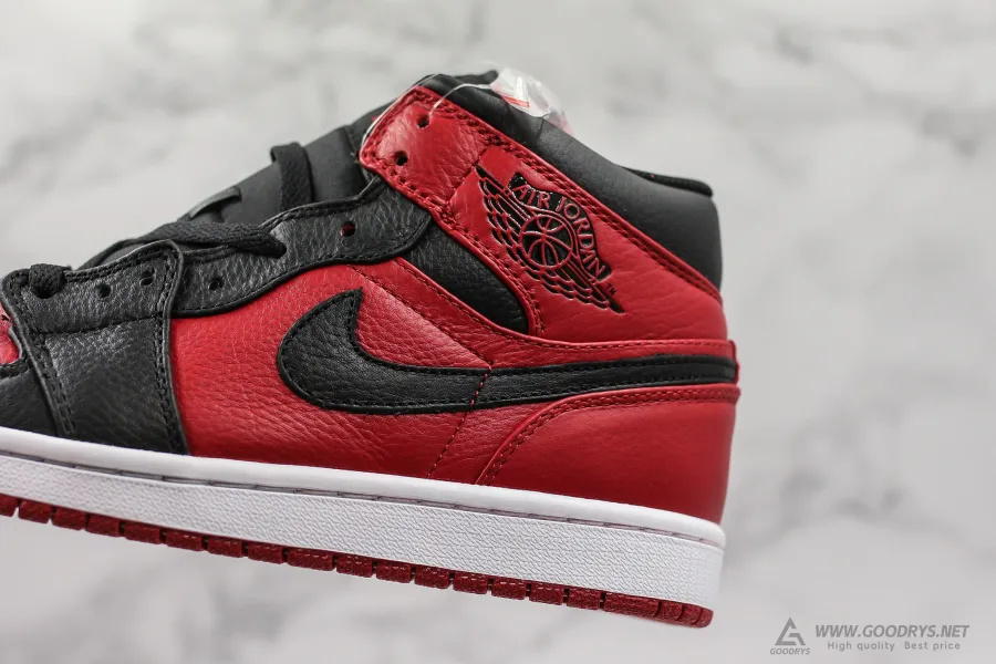 Air Jordan 1 Banned Grm Red Black Mid