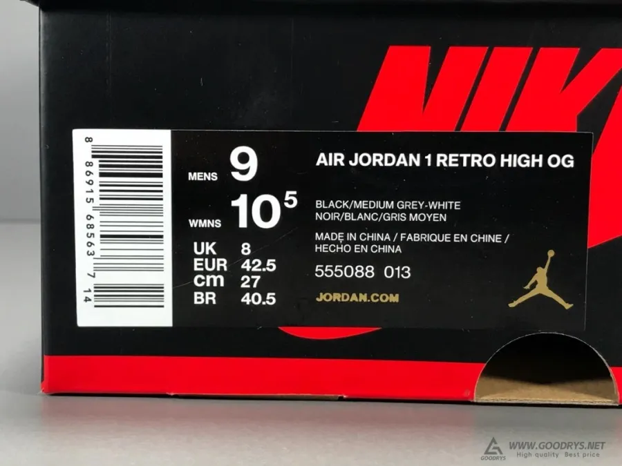 Air Jordan 1 Retro High OG Shadow