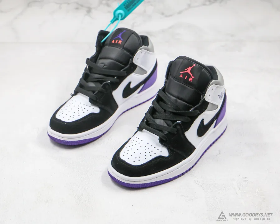 Airjordan 1 Mid Court Purple Suede 