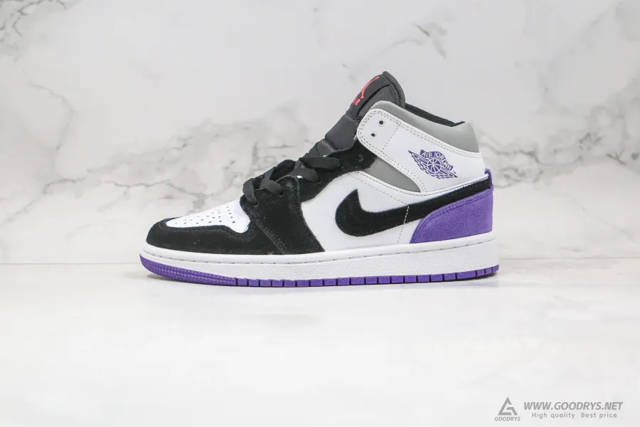 Airjordan 1 Mid Court Purple Suede 