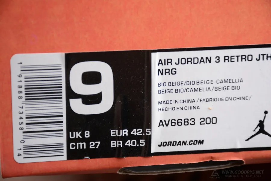 Air Jordan 3 Retro JTH NRG Bio Beige