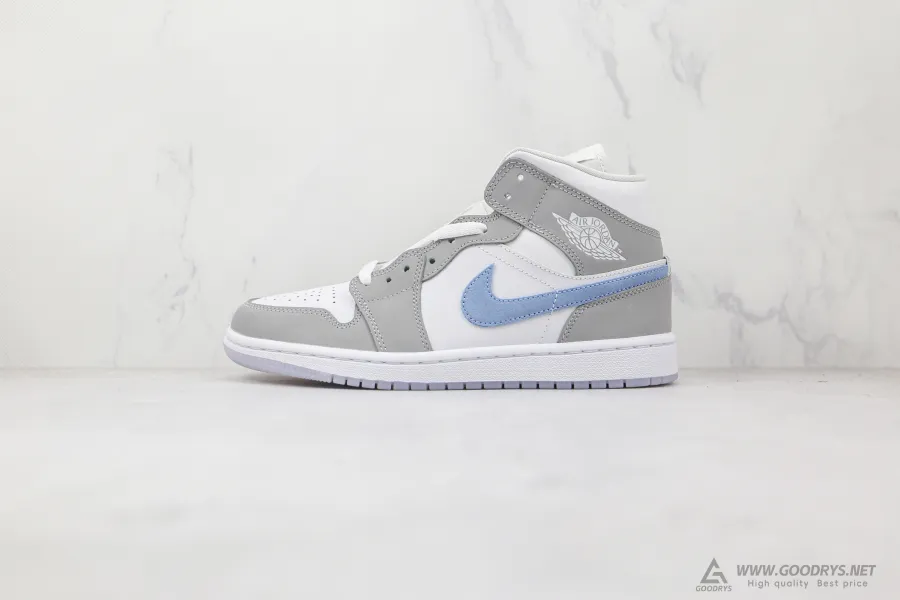 Airjordan 1 Wolf Grey/Aluminum  Mid