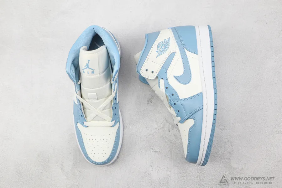 Wmns Air Jordan 1 Mid University Blue 