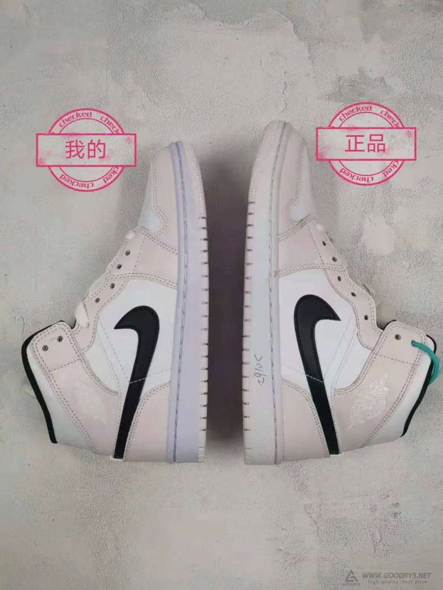 Wmns Air Jordan 1 Mid Barely Rose 