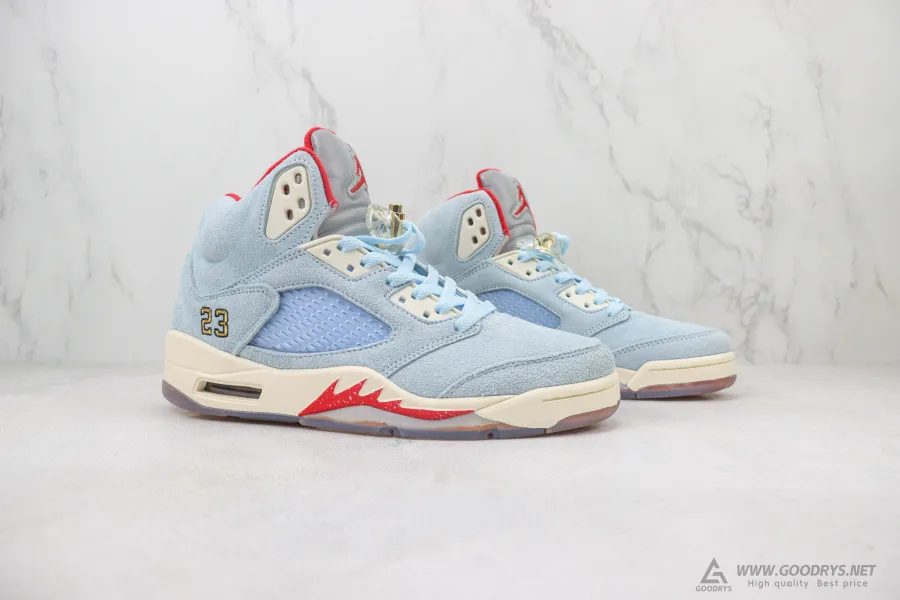 Trophy Room x Air Jordan 5 Retro Ice Blue 