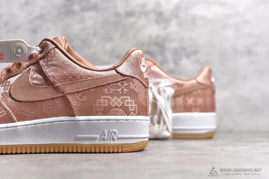 Replica Clot X Air Force 1 Low Premium  Rose Gold Silk