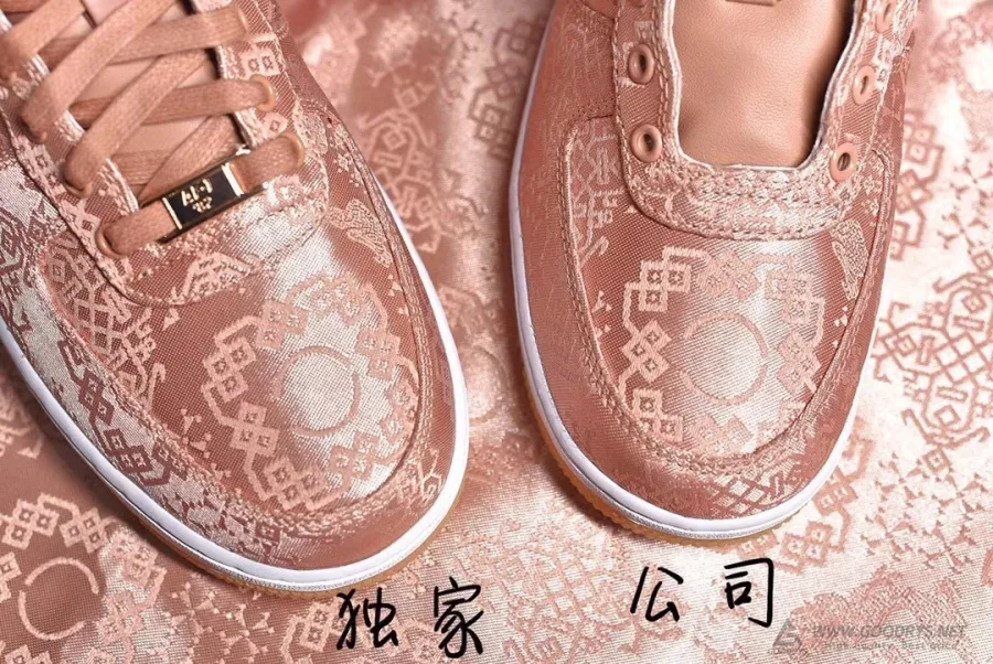 Replica Clot X Air Force 1 Low Premium  Rose Gold Silk