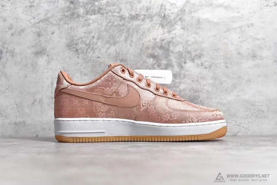 Replica Clot X Air Force 1 Low Premium  Rose Gold Silk