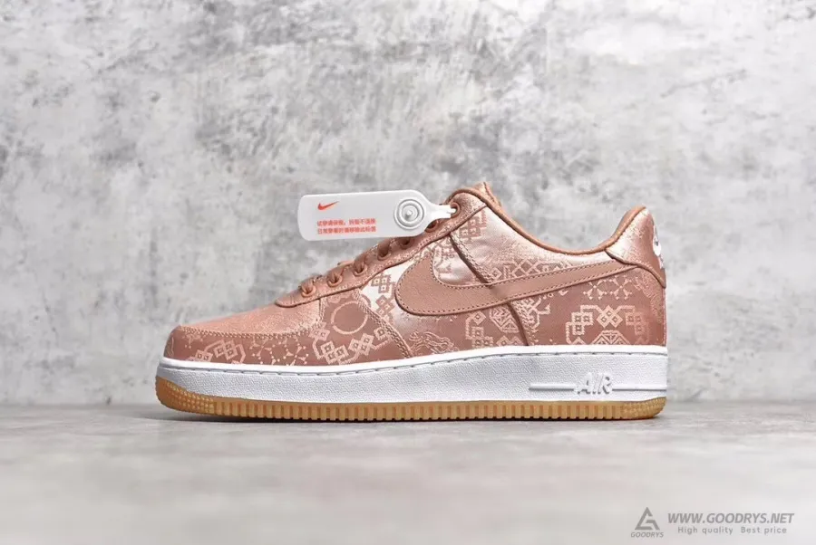 Replica Clot X Air Force 1 Low Premium  Rose Gold Silk