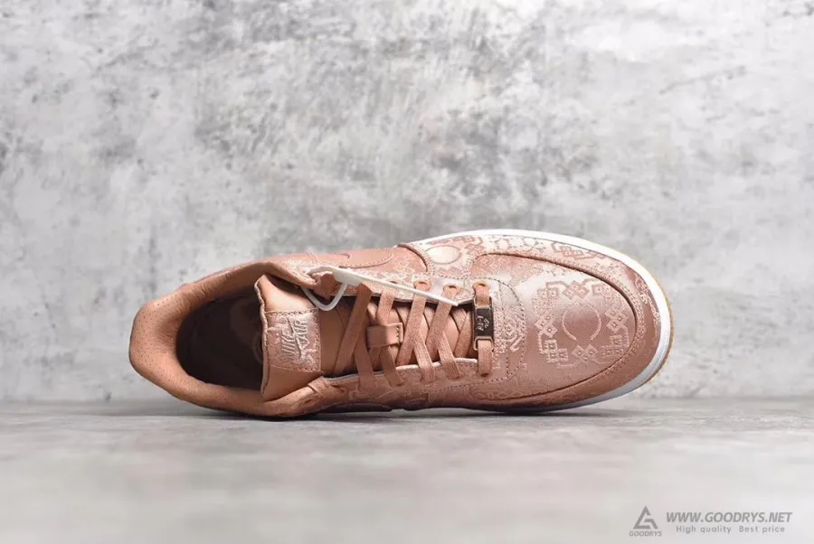 Replica Clot X Air Force 1 Low Premium  Rose Gold Silk