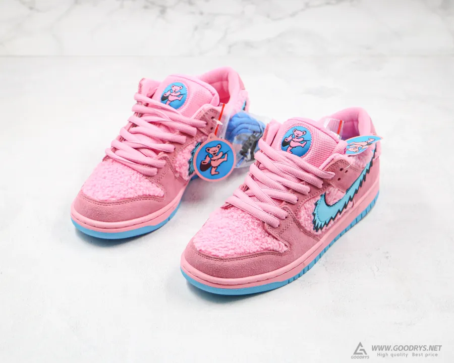 Grateful Dead X Sb Dunk Low Pink Bear