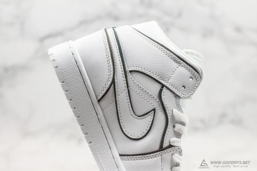 Airjordan 1 Mid Iridescent White