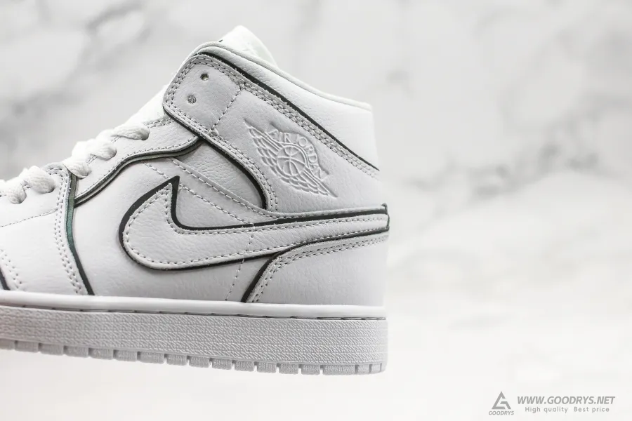 Airjordan 1 Mid Iridescent White