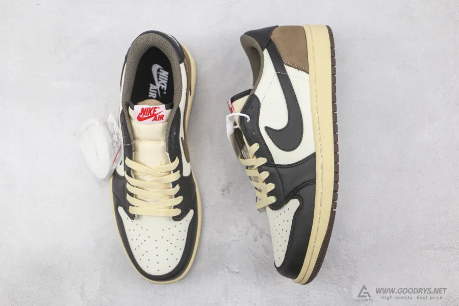 Travis Scott Jordan 1 Mocha Black Low