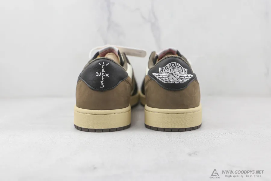 Travis Scott Jordan 1 Mocha Black Low