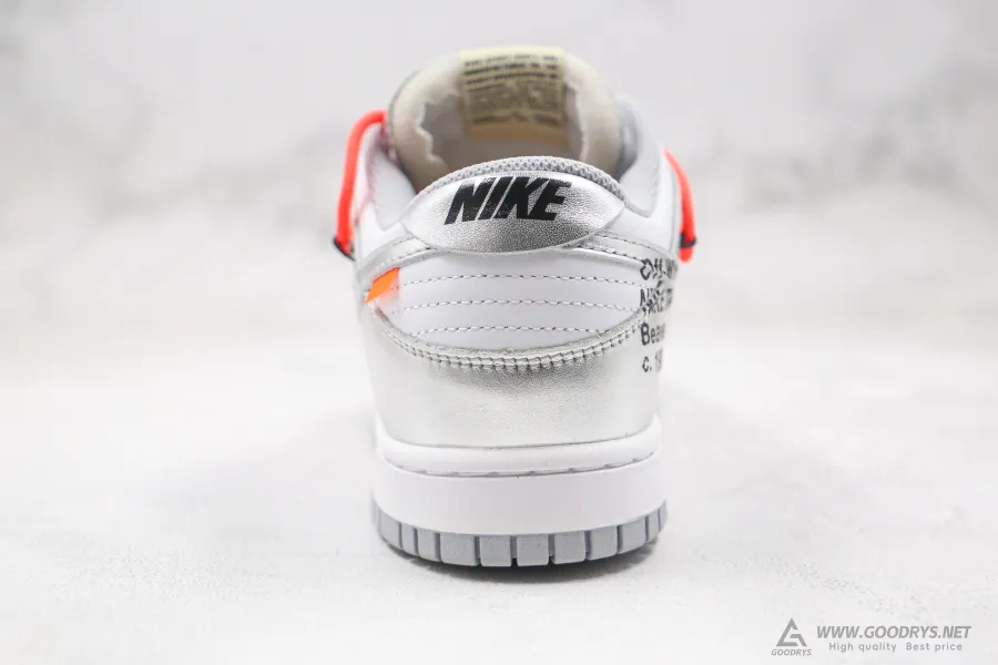 Off-White X Dunks Low Silver/White 