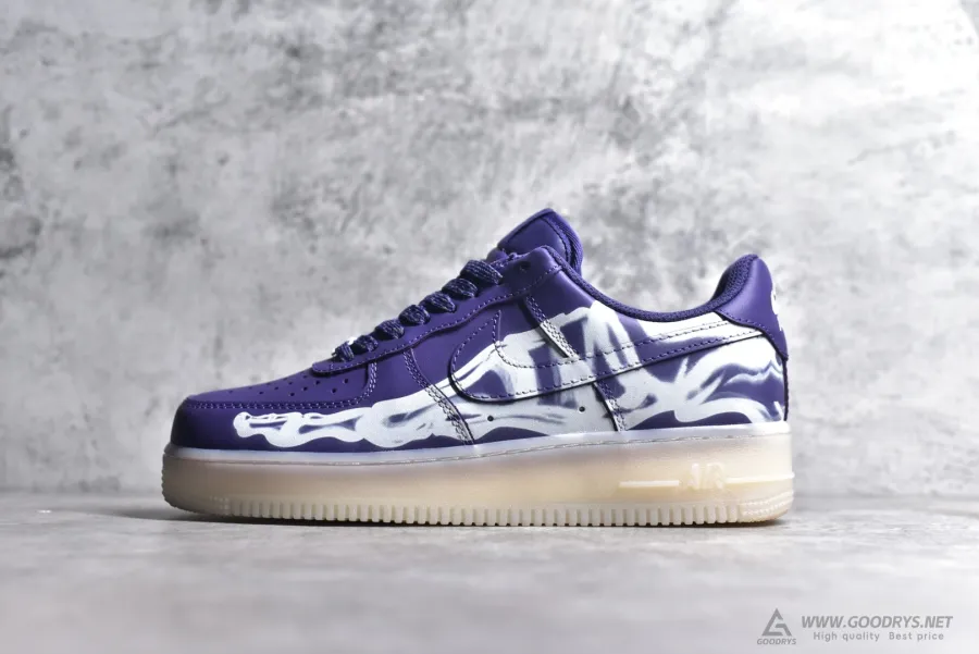 Nike Air Force 1  Purple Skeleton