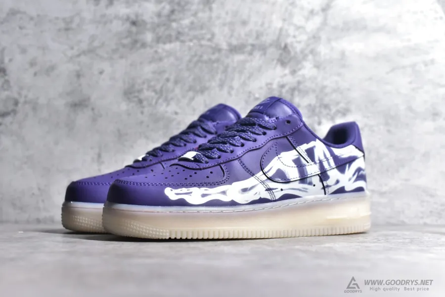 Nike Air Force 1  Purple Skeleton