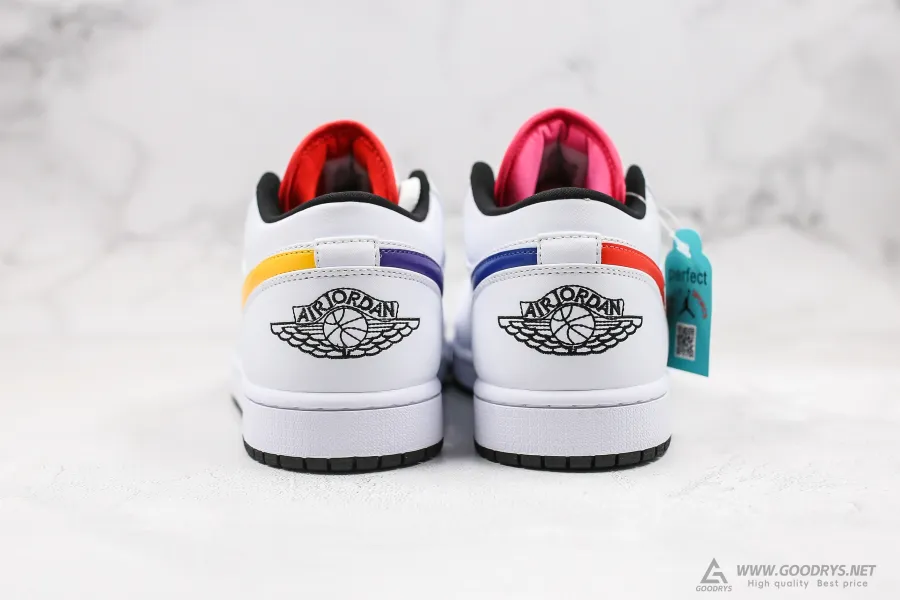 Air Jordan 1 Low Multi Color Swoosh 