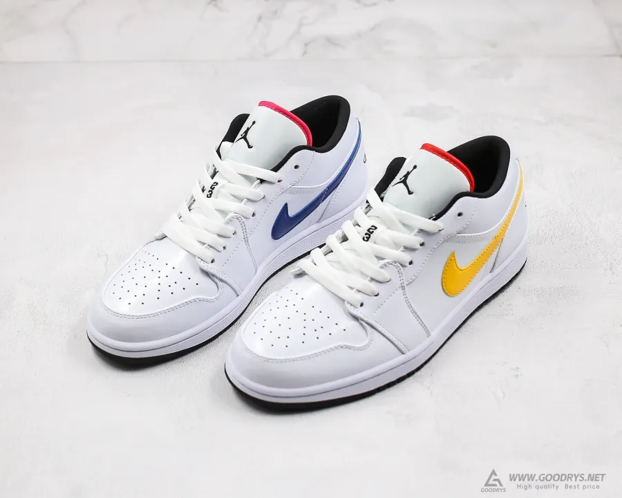 Air Jordan 1 Low Multi Color Swoosh 