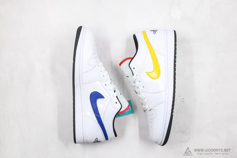 Air Jordan 1 Low Multi Color Swoosh 