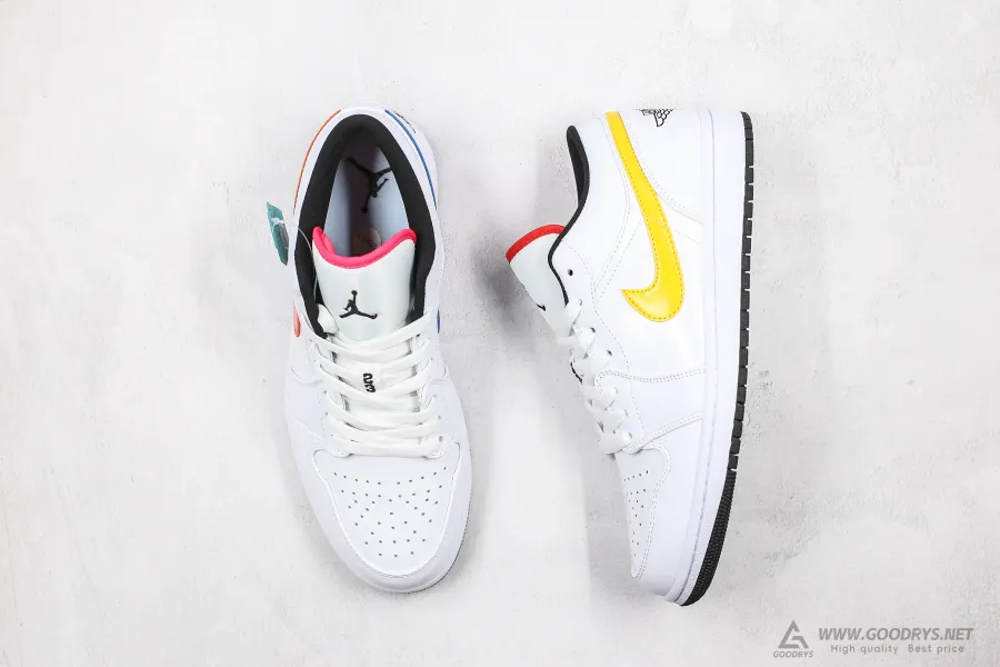 Air Jordan 1 Low Multi Color Swoosh 