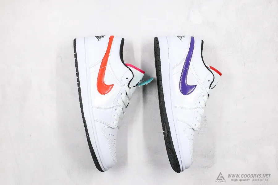 Air Jordan 1 Low Multi Color Swoosh 