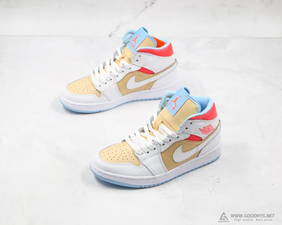 Wmns Air Jordan 1 Mid Se Sesame 