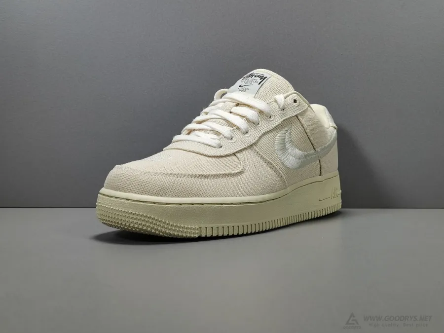 Stussy X Air Force 1 Low Fossil Stone