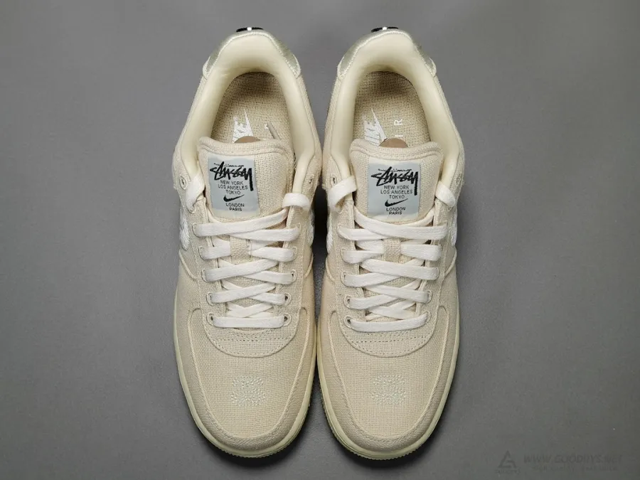 Stussy X Air Force 1 Low Fossil Stone