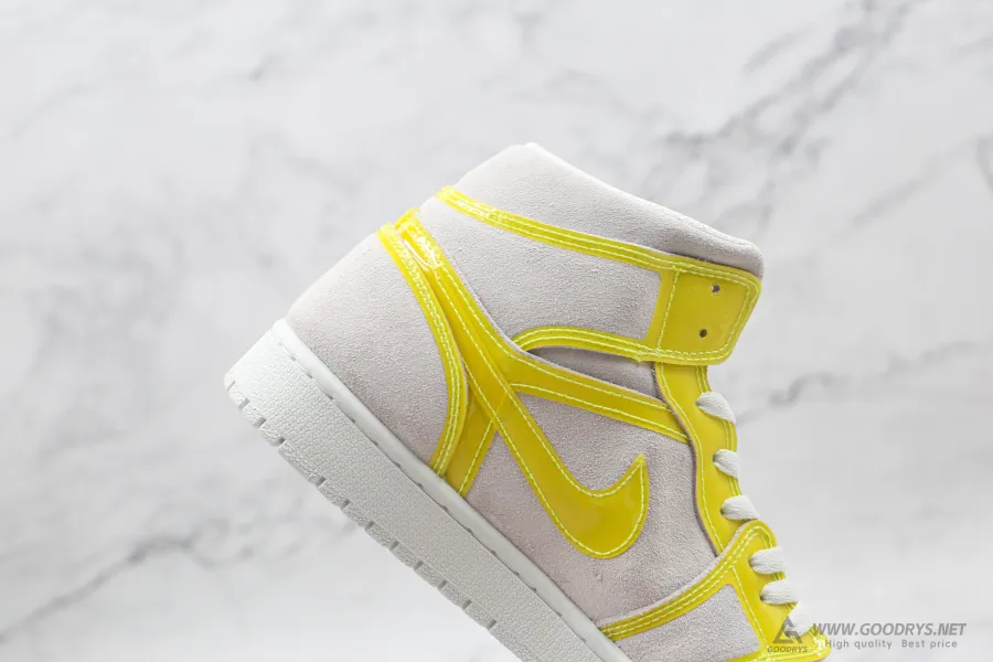 Wmns Air Jordan 1 Mid Lx Off White Opti Yellow 