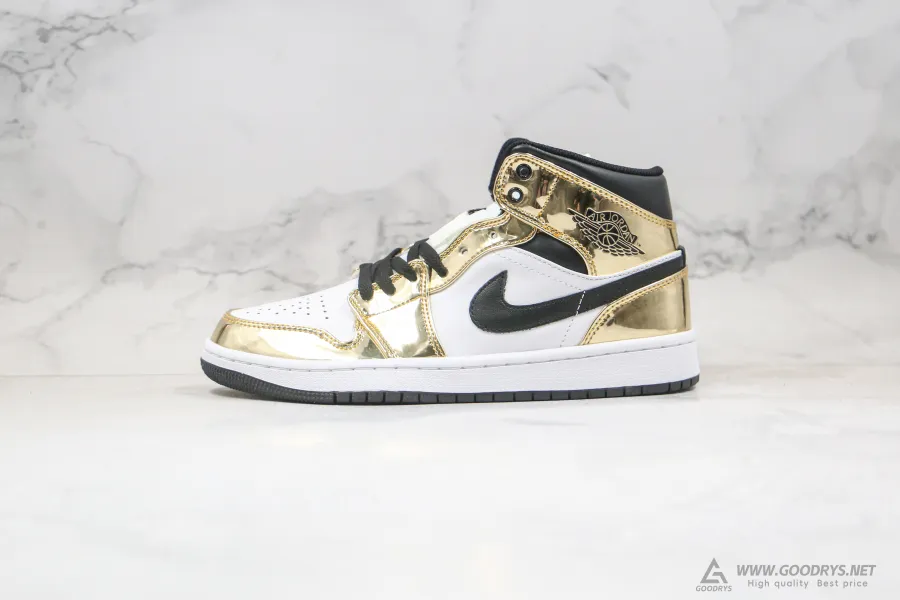 Airjordan 1 Mid Metallic Gold