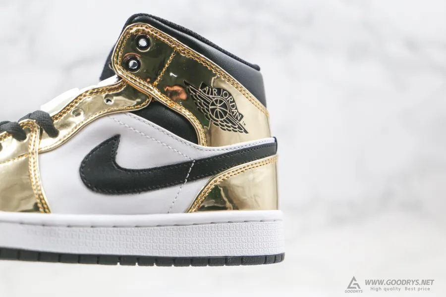 Airjordan 1 Mid Metallic Gold