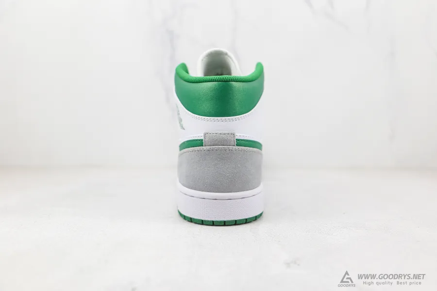 Air Jordan 1 Mid Se Grey Pine Green 