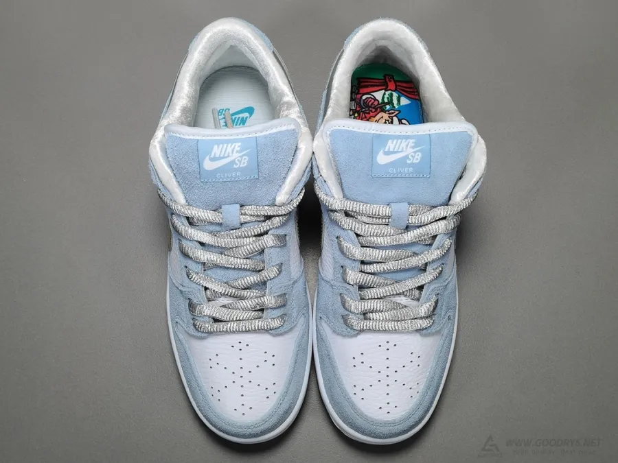 Sean Cliver X Sb Dunk Low White Blue