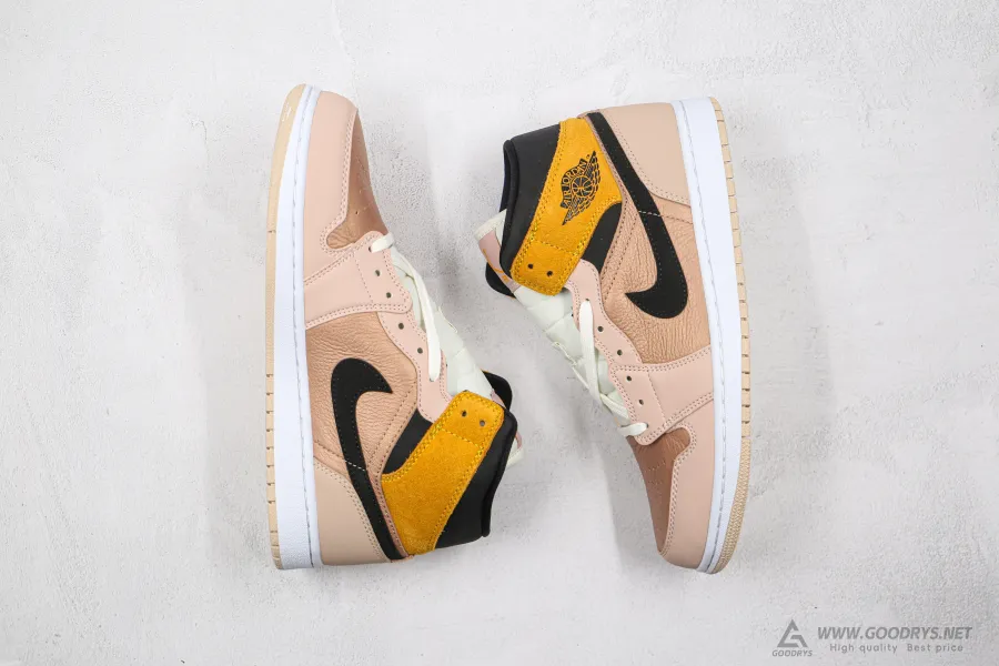 Wmns Airjordan 1 Mid Se Particle Beige 