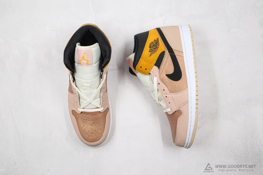 Wmns Airjordan 1 Mid Se Particle Beige 