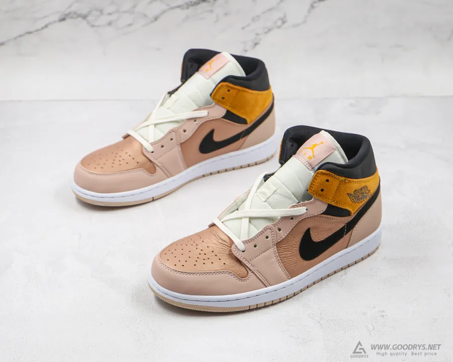 Wmns Airjordan 1 Mid Se Particle Beige 