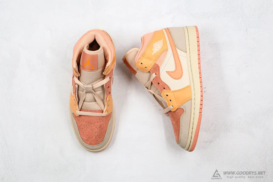 Air Jordan 1 Apricot Orange Mid