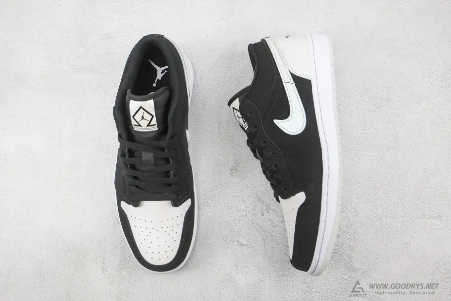 Jordan 1 Black/White Low