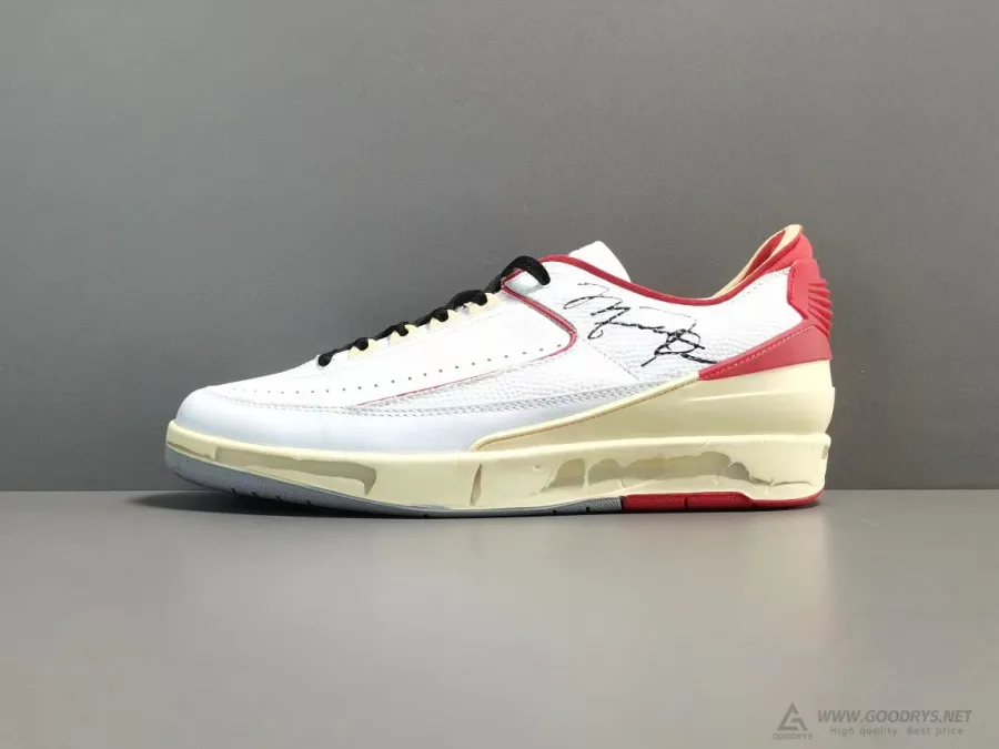 Off-White X Air Jordan 2 Low White Red