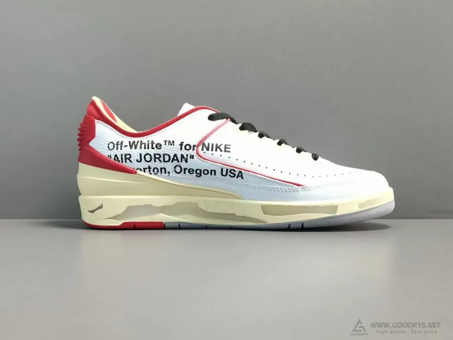 Off-White X Air Jordan 2 Low White Red